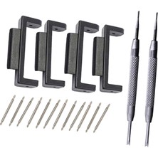 Lanfy 22MM Saat Kayışı Adaptörler Kiti Için Casio 110 150 300 400 9052 8900 Siyah (Yurt Dışından)