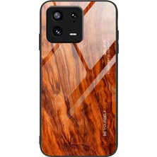 Gzplz Xiaomi 13 Pro Için Ahşap Tahıl Gl Telefon Kılıfı (Yurt Dışından)