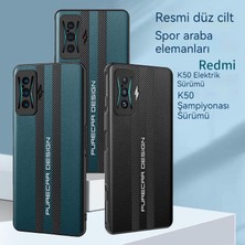 İyi Kalite Redmi K50 Oyun Versiyonu Karbon Fiber Deri Telefon Kılıfı (Yurt Dışından)