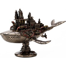 Rakun Home Steampunk Serisi Galaktik Balina Savaş Gemisi Biblosu