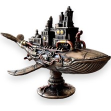 Rakun Home Steampunk Serisi Galaktik Balina Savaş Gemisi Biblosu