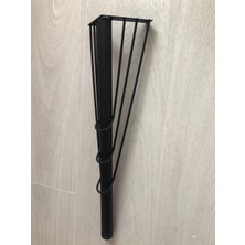 Karakoç Metal Venüs 40*10*10 cm Siyah Statik Boyalı Sehpa Puf Sandalye Ayağı ( 4 Adet)