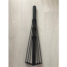 Karakoç Metal Venüs 40*10*10 cm Siyah Statik Boyalı Sehpa Puf Sandalye Ayağı ( 4 Adet)