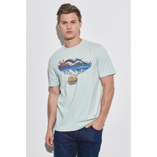 Wrangler Regular Fit Normal Kesim %100 Pamuk Bisiklet Yaka Açık Pembe Tişört