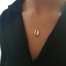 Pier Gümüş Deniz Kabuğu Gümüş Kolye