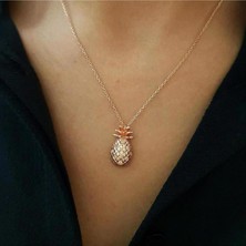 Pier Gümüş Ananas Gümüş Kolye