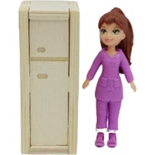 Daphne’s Handmade – Kendin Yap – Minyatür Oyun Evi Mobilyaları –  Minyatür Buzdolabı - 1/48 Ölçek