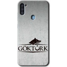 MRC İletişim Samsung Galaxy A11 Kılıf Hd Desen Baskılı Arka Kapak + Temperli Cam - Göktürk