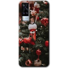 MRC İletişim Vivo Y51A Kılıf Hd Desen Baskılı Arka Kapak - Happy New Year