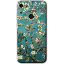 MRC İletişim Huawei Y6S Kılıf Hd Desen Baskılı Arka Kapak + Temperli Cam - Almond Blossom