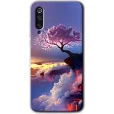 MRC İletişim Xiaomi Mi 9 Se Kılıf Hd Desen Baskılı Arka Kapak - Wash Red Wall