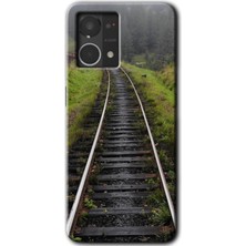 MRC İletişim Oppo Reno 7 4g Kılıf Hd Desen Baskılı Arka Kapak - Tren Yolu
