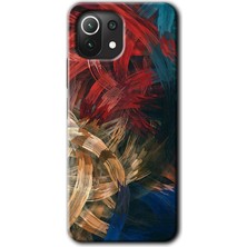 MRC İletişim Xiaomi Mi 11 Kılıf Hd Desen Baskılı Arka Kapak - Karma Boyalar