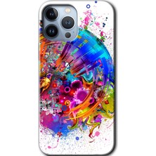 MRC İletişim iPhone 13 Pro Max Kılıf Hd Desen Baskılı Arka Kapak + Temperli Cam - 4K Clock