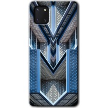 MRC İletişim Samsung Galaxy A81 Kılıf Hd Desen Baskılı Arka Kapak + Temperli Cam - Retro Building