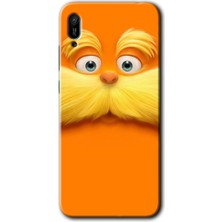 MRC İletişim Huawei Y6 2019 Kılıf Hd Desen Baskılı Arka Kapak + Temperli Cam - Garfield