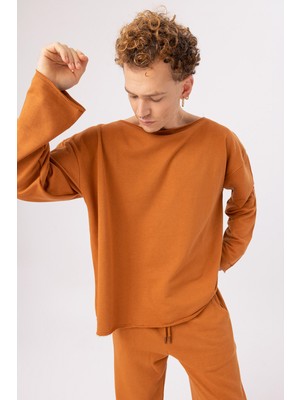 Gothamvibes Erkek Calm Oversize Tarçın Sweatshirt