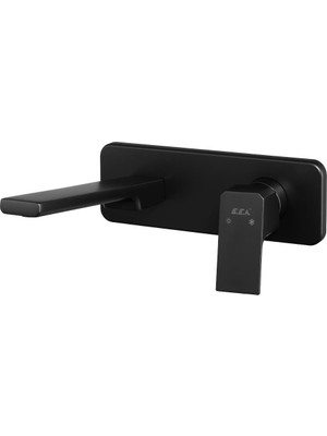 E.C.A Tiera Ankastre Lavabo Bataryası Sıva Üstü Mat Siyah 102167605C1-K