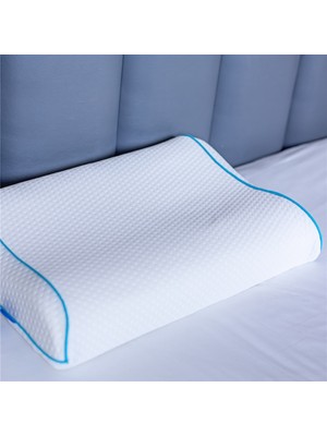 Simple The Pillow Boyun Destekli Visco Yastık Boyun Fıtığı Boyun Düzleşmesi Için Ortopedik Boyun Yastığı 56*36*11*7