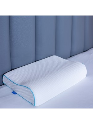 Simple The Pillow Boyun Destekli Visco Yastık Boyun Fıtığı Boyun Düzleşmesi Için Ortopedik Boyun Yastığı 55*35*13*8