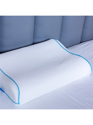 Simple The Pillow Boyun Destekli Visco Yastık Boyun Fıtığı Boyun Düzleşmesi Için Ortopedik Boyun Yastığı 45*31*10*7