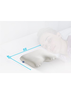 Simple The Pillow Horlama Azaltıcı Visco Yastık Memory Foam Horlama Yastığı 55*40*12*10