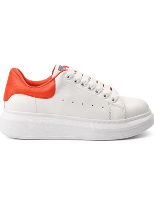 Stepica Premium 7277 Beyaz-Kırmızı Kadın Sneaker