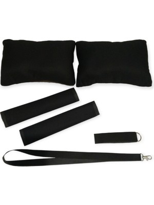 Rs Auto Aksesuar Ayyıldız Siyah Boyun Yastık Emniyet Kemer Pedi Konfor Seti Hediyelik