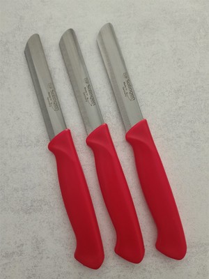 Solingen  Micro Tırtıklı Sebze Doğrama Bıçağı Kırmızı 3'lü
