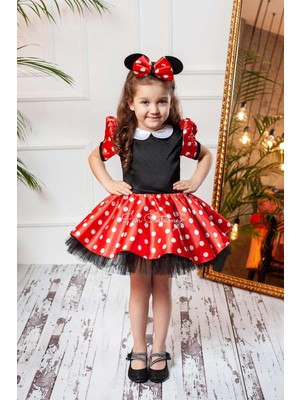 Pan Kostüm & Tasarım Minnie Mouse Kız Çocuk Kostümü