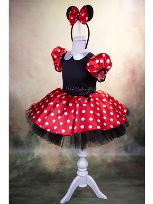 Pan Kostüm & Tasarım Minnie Mouse Kız Çocuk Kostümü