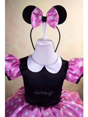 Pan Kostüm & Tasarım Minnie Mouse Çocuk Kostümü Pembe