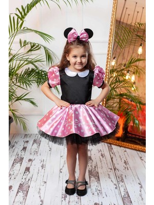 Pan Kostüm & Tasarım Minnie Mouse Çocuk Kostümü Pembe