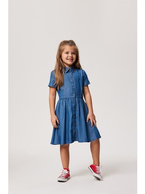 Lee Cooper Cordelle Kız Çocuk Jean Elbise Denım