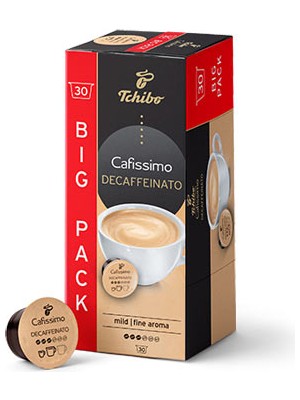 Tchibo Caffè Crema Decaffeinato 30 Kapsül Avantajlı Paket Hafif Aromalı ve Uyumlu Kahve