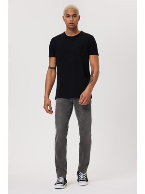 Lee Cooper Twingo Erkek %100 Pamuk O Yaka Pike T-Shirt Siyah