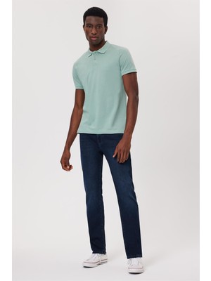 Lee Cooper Twins Erkek %100 Pamuk Polo Yaka T-Shirt Çağla Yeşili