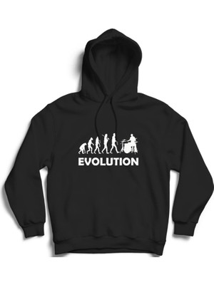 The Fame Baterist Evrimi, Davul, Evolution, Drummer, Kapüşonlu Sweatshirt Hoodie