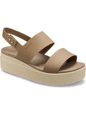 Crocs 206453-2YI Brooklyn Low Wedge Kadın Sandalet