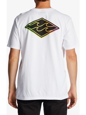 Billabong Crayon Wave Ss Erkek Beyaz  T-Shirt ABYZT01697-WHT