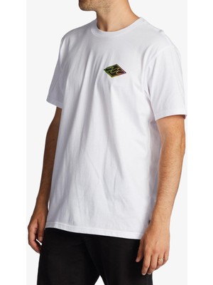 Billabong Crayon Wave Ss Erkek Beyaz  T-Shirt ABYZT01697-WHT