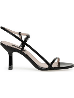 Nine West Rebel 3fx Siyah Kadın Topuklu Sandalet