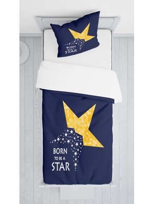 Evmila Dijital Baskı Yıldız Örtü Yastık Seti 1770