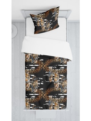 Evmila Dijital Baskılı Modern Örtü Yastık Seti Lldcfp 21