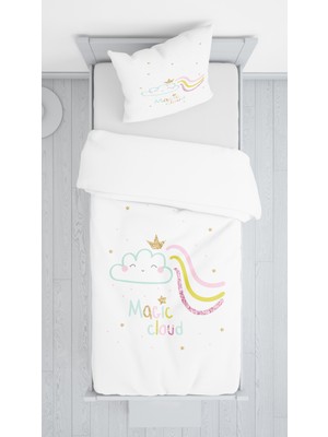 Evmila Magıc Cloud Bulutlu Dekorafit Örtü 175