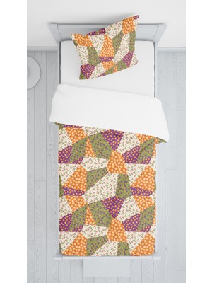 Evmila Dijital Baskılı Modern Örtü Yastık Seti Lldcfp 103