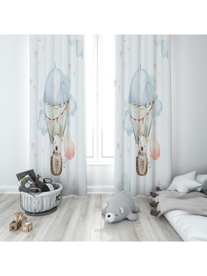 Lolla Evmila Çocuk Odası Desenli Fon Perde