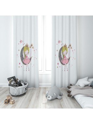 Lolla Evmila Çocuk Odası Desenli Fon Perde