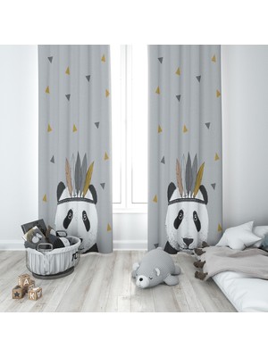 Lolla Evmila Çocuk Odası Desenli Fon Perde