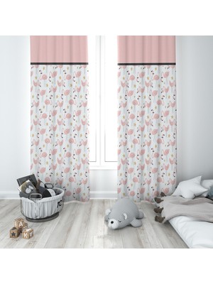 Lolla Evmila Çocuk Odası Desenli Fon Perde